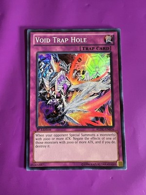 Yugioh Void Trap Hole REDU-EN076 Super Rare 1st Ed LP - FREE SHIPPING