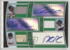 2010 Triple Threads Relic Combos Emerald 4/18 Aaron Hill Robinson Cano Auto q9p