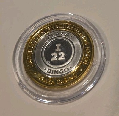 Plaza Casino $10 Silver Strike  Clad Bingo I 22 Token Las Vegas