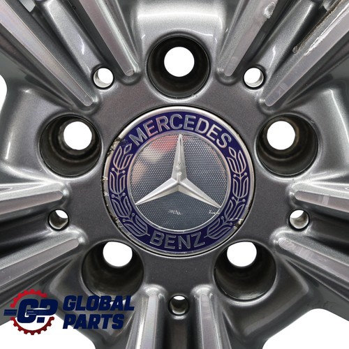 Mercedes W212 Alloy Wheel Rim 17" ET:48 8J 5 Double Spoke A2124015602 - Picture 6 of 13