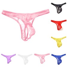 Men Seamless Thong G-String Briefs Sissy Pouch Panties Bikini Underwear Lingerie