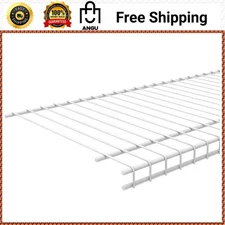 Superslide 72 In. L X 12 In. D White Wire Closet Shelf