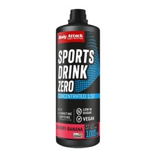 Body Attack Sports Drink Zero 1L Cherry-Banana