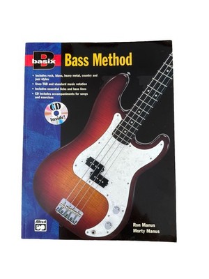 Bass Method Basix Ron Manus Morty Manus 1996 Paperback Book Alfred Publishing CD