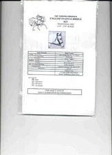KIT English Snaffle Bridle Traditional size 1/9-1/10th Scale for Breyer, Stone 
