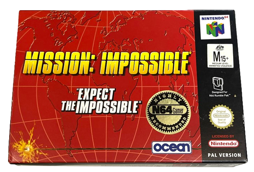 Mission Impossible Sur Nintendo 64 – Neuf Sous Blister – Édition Française, PEGI 12, Action Aventure