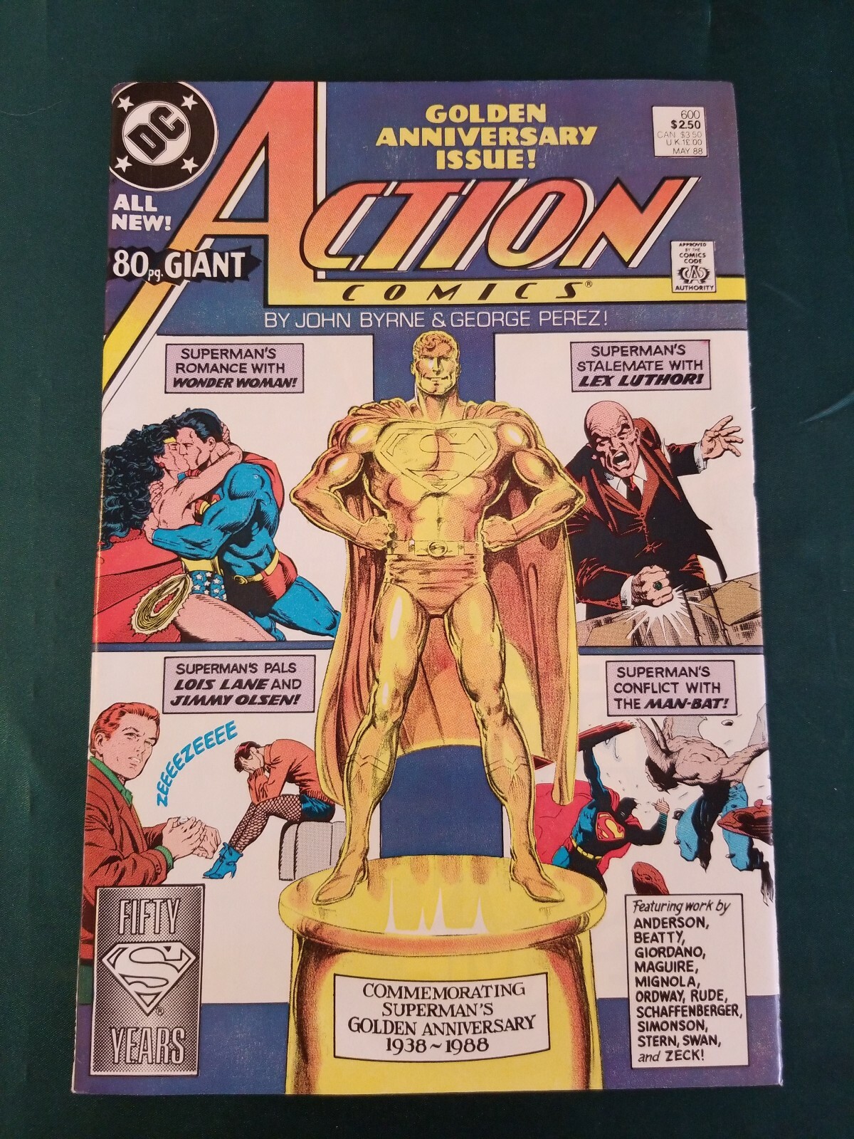 Action Comics Superman #600 1988 DC 80 page GIANT 50 Years Wonder Woman ...