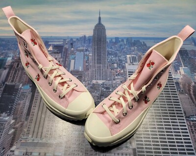 Converse Run Star Hike High Top Sunrise Pink Roses Mens Size 9 A05192c New