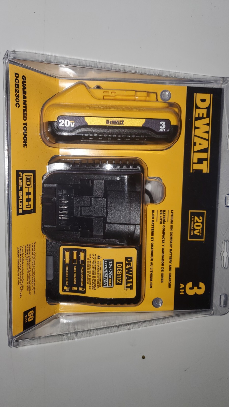 DEWALT 20V 3Ah Battery Pack with Charger (DCB230C) 885911482042 eBay