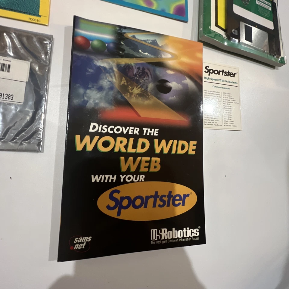 computer books disks 1st Edition Discover The World Wide Web W Sportster Vtg - Image 4 of 4
