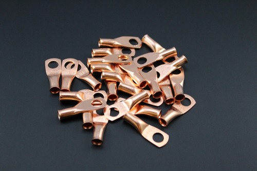 STÄRKE 8 KUPFER 1/4 RING 5 PK CRIMPKLEMME STECKER AWG BATTERIE AUTO LUG CUR814 - Bild 4 von 8