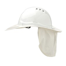 Prochoice NECK FLAP for SAFETY HARD HARD HAT Suits HHV6 WHITE Shade Halo