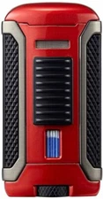 Colibri Apex Single Jet Flame Cigar Lighter - Black and Red - New