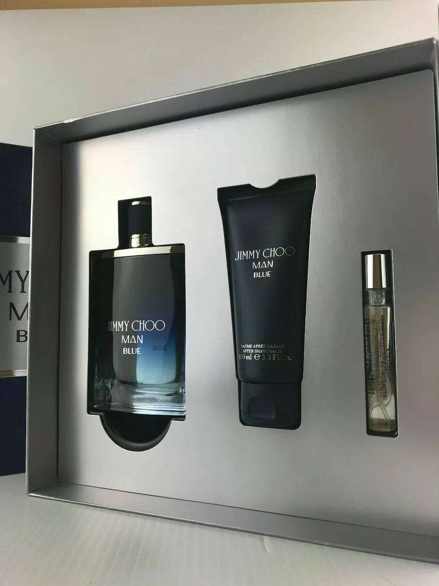 M) JIMMY CHOO MAN BLUE 3.3 EDT SP + 3.3 A/S + 3.3 S/G 0.25 EDT