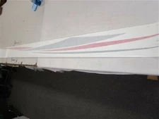 TRACKER GRAPHIC DECAL 309873 RED / WHITE / BLACK 117 1/4" X 6 1/2" MARINE BOAT