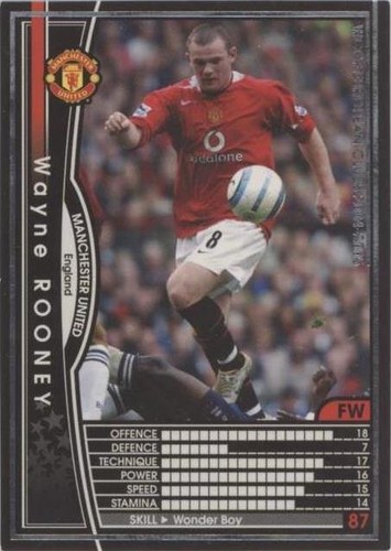2004-05 Panini SEGA WCCF European Clubs Wayne Rooney Manchester