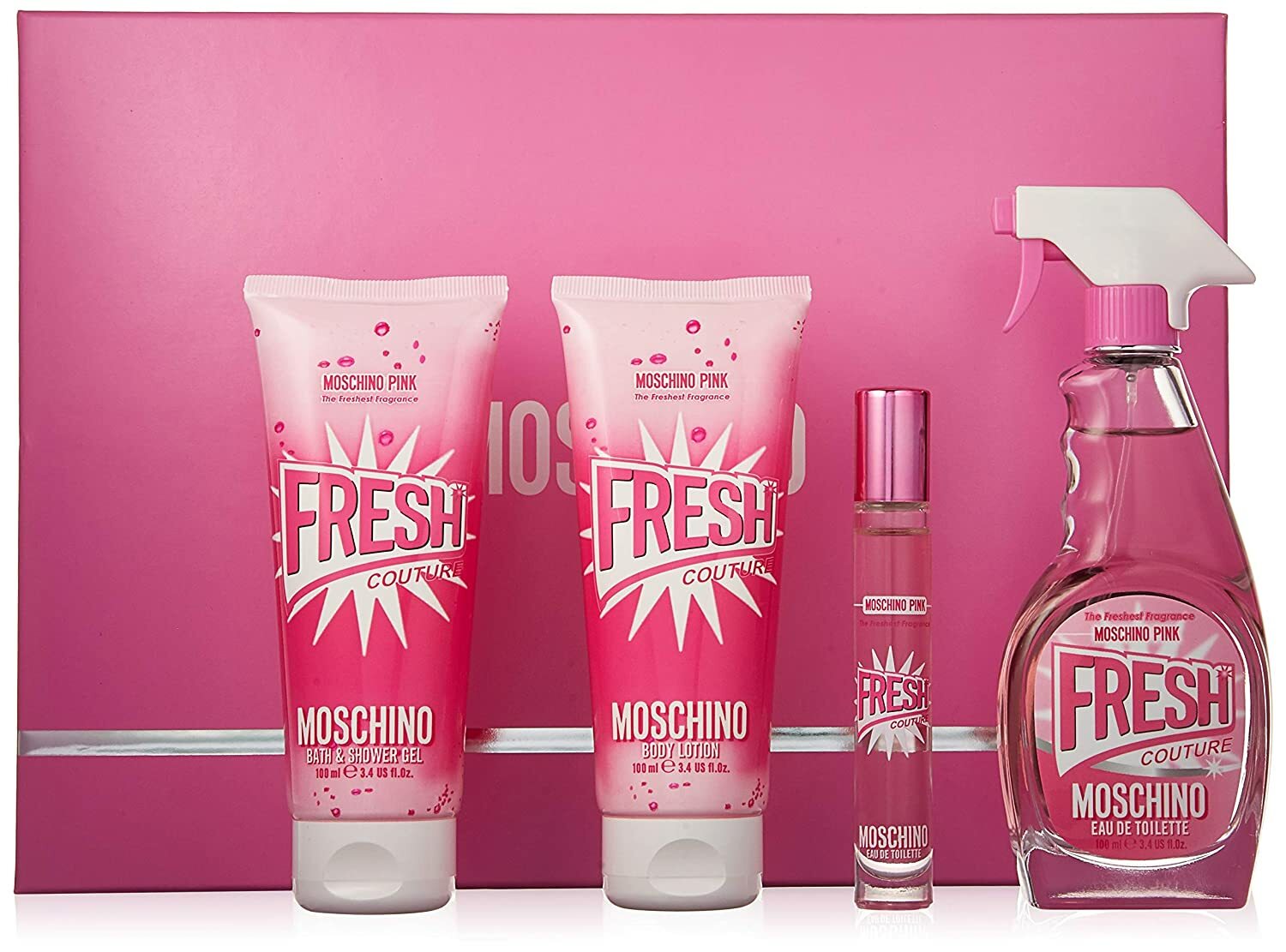 moschino fresh pink set