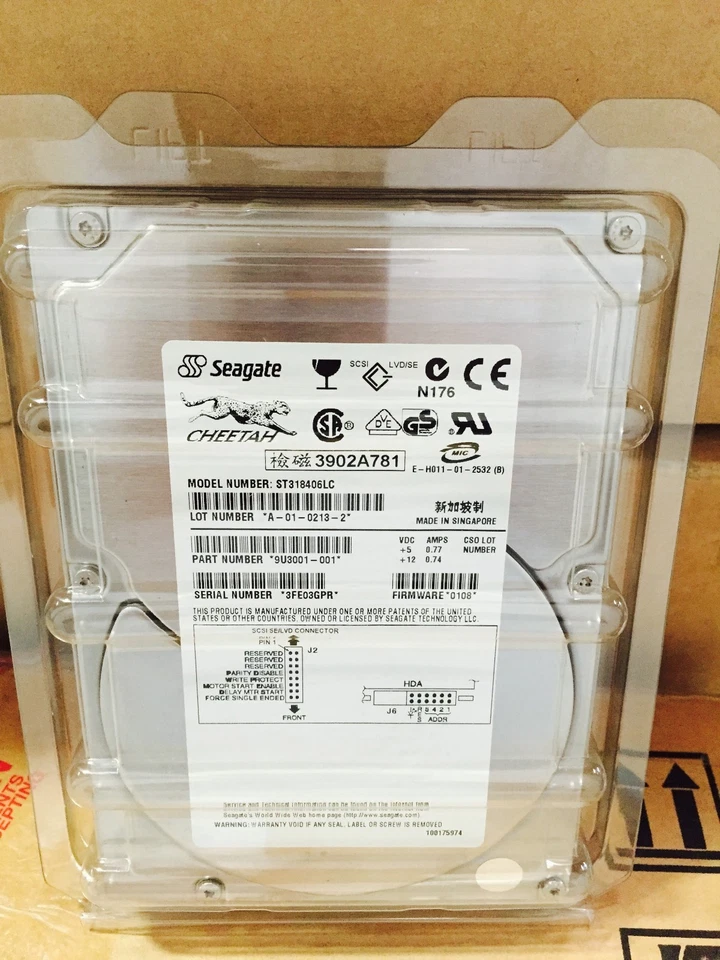*New* Seagate Cheetah  (ST318406LC) 18.4 GB,10000 RPM, 3.5" Internal Hard Drive - Image 2 of 4