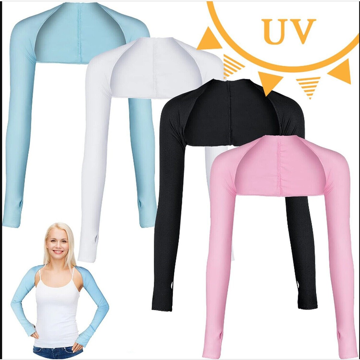 4Pcs Sleeves To Cover Arms For Women, 4 Colors Cooling Shawl