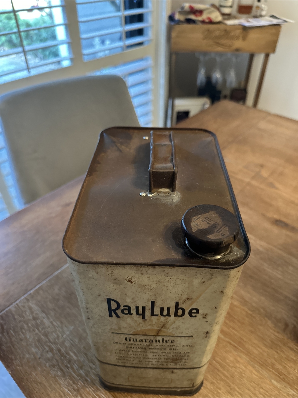 Vintage 2 Gallon Ray Lube Motor Oil Can | eBay