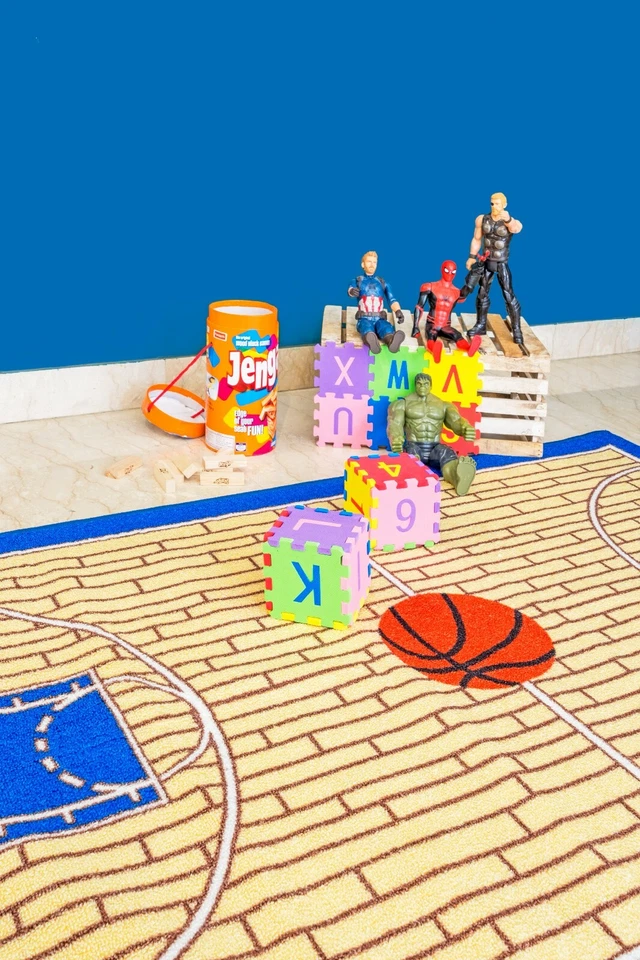 Basketball Court Ground Kids Play Area Rug Anti Skid Backing- 695 - Image 3 of 4