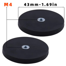 2PCS 43Mm/66Mm/88Mm M4/M6/M8 Internal Thread Magnetic Base Mount Bracket Clamp L