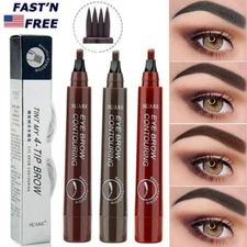 Microblading Tattoo Eyebrow Ink Pen Long Lasting Eye Brow Pencil 3D Fork Makeup
