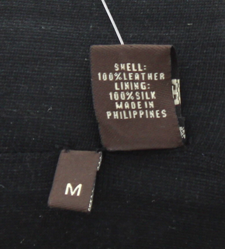 Guantes Coach para hombre 100 % cuero nobuck, forrados de seda, negro esquisto 80967, $98 Foto 4 de 4