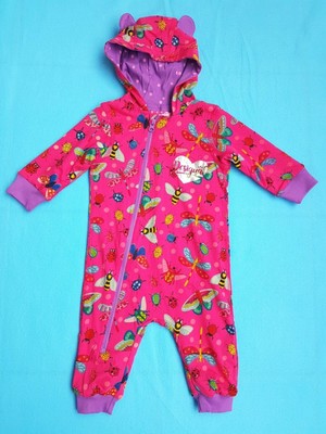 DESIGUAL BABY 74-80 cm 12 Monate Mädchen Strampler Overall Kapuze Body pink  NEU | eBay