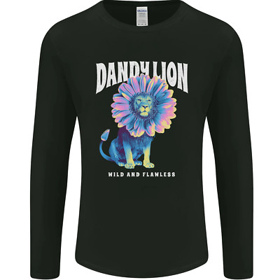 Dandylion Lustiger Löwe Herren Langarmshirt