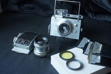 Plaubel Makina III orthar 73 tele makinar roll film holder plate holder filter