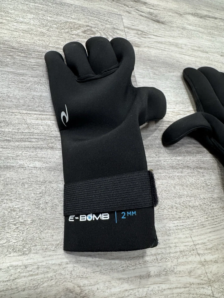 NUEVO Guantes de neopreno Rip Curl E-Bomb 2 mm 5 dedos talla L negros Foto 2 de 3