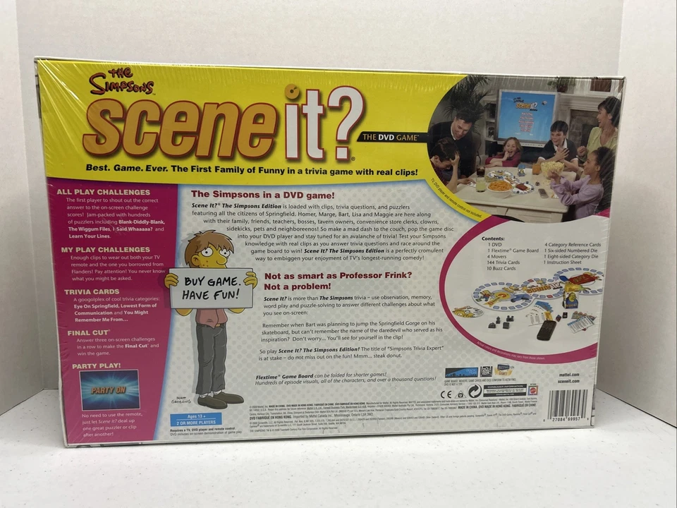 The Simpson Scene It? DVD Family Trivia Game 2 Or More Players 13 Years Up - Image 4 of 4