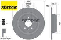 2X Bremsscheibe Textar 92159303 2 Bremsscheiben Hinterachse Hinten