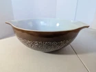 Vintage PYREX 444 Brown Woodland Large 4 qt Mixing Cinderella Bowl