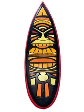 24” TIKI BAR  SIGN TROPICAL WALL HANGING ART ISLAND HOME DECOR