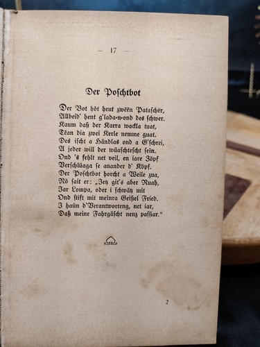 So Sem'mer Leut Antique German Hardback Book Of Poetry 1880's - Picture 7 of 7