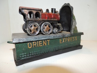 Vintage 1950s Orient Express Train Mechanical Bank
