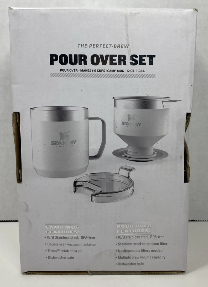 Edición Especial Stanley Pour Over Set Hace 1-6 Tazas Vienen Con Una Taza Campamento 12 Oz Foto 3 de 4