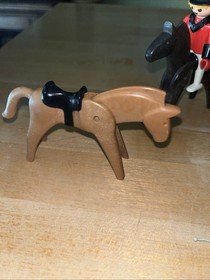 Vintage Playmobil Equistrian Set Rider, Horses Dogs