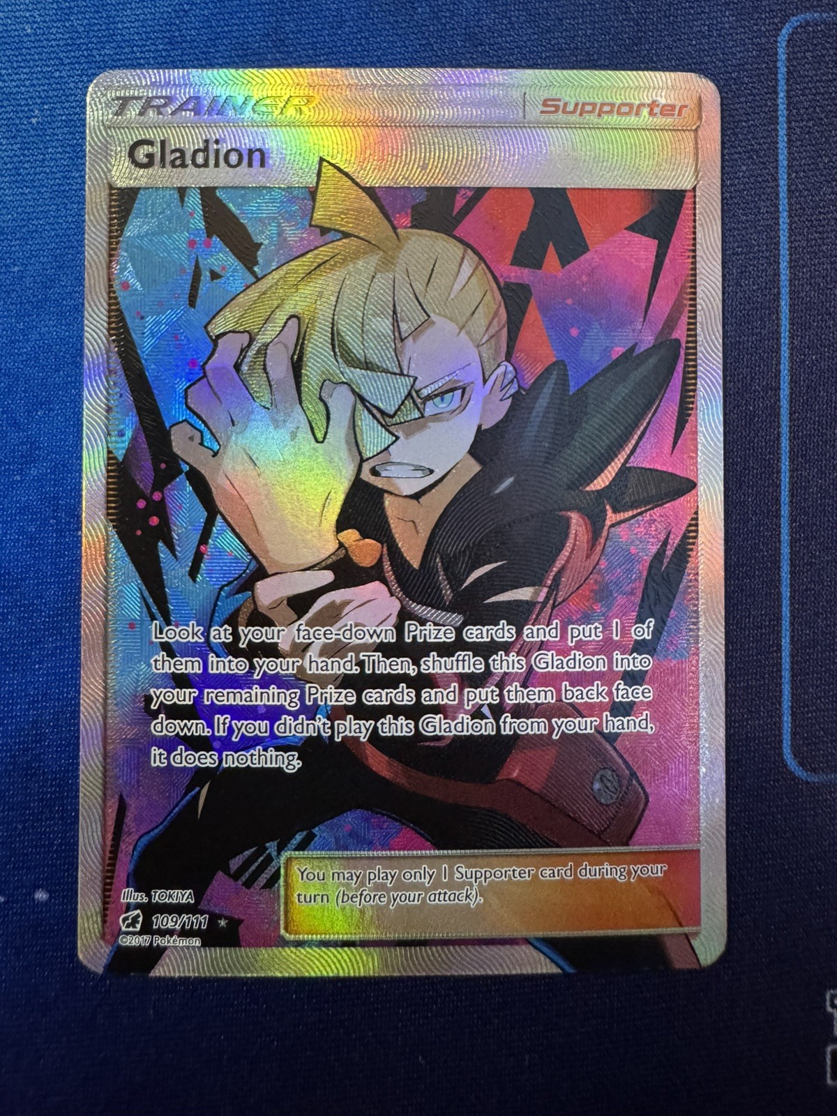 Gladion (Full Art) 109/111 Sm-Crimson Invasion Near Mint