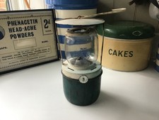 vintage chalwyn tropic green and white lantern camping rerto
