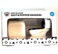 BigMouth Inc Toilet and Urinal Novelty Salt and Pepper Shaker Set, Funny Salt...