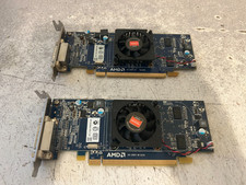 Lot of 2 Dell AMD Radeon HD 6350 512MB DMS-59 Low Profile PCIE Video Card HFKYC