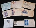 Civil War Patriotic - Group of 9 Unused Patriotic Covers