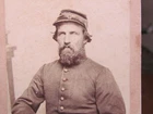 Civil War soldier in Alexandria Virginia cdv photograph with a presentation