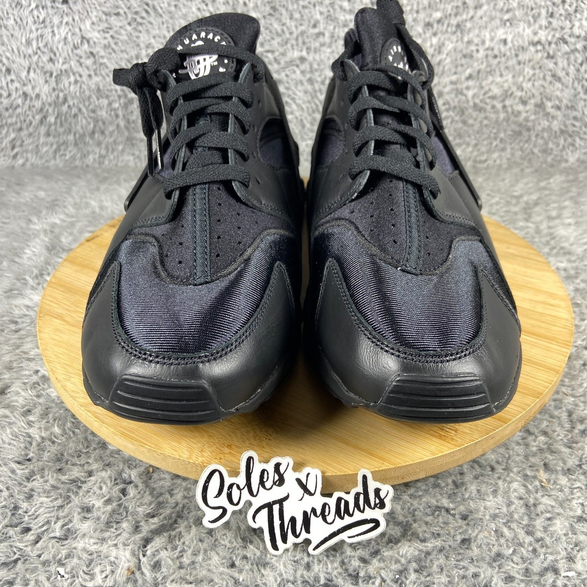 Nike Air Huarache NBY Triple Black Size 10.5 Men Sneakers FD9781