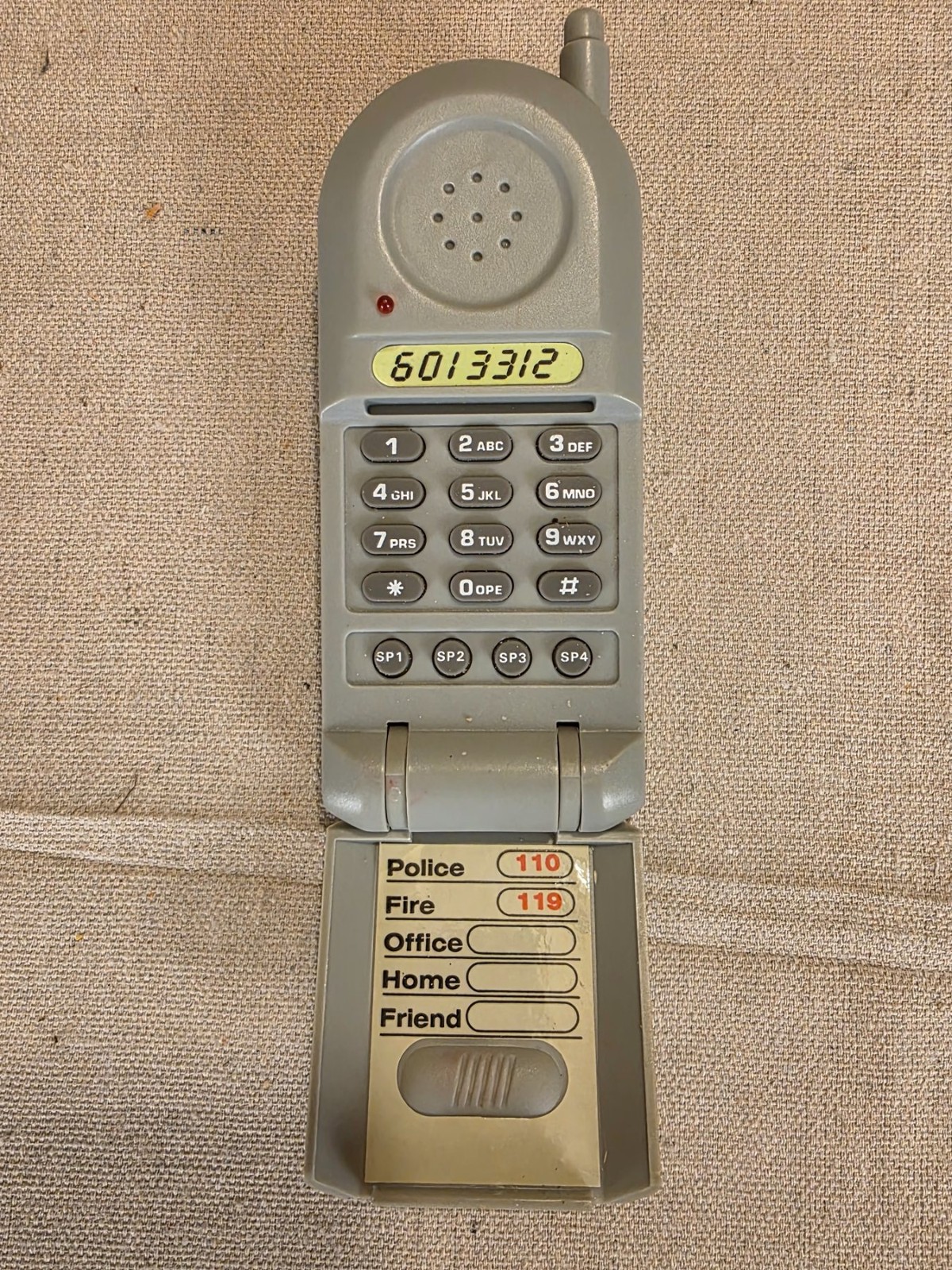 Vintage Toy Flip Phone Electronic Playhouse Phone with Sounds
