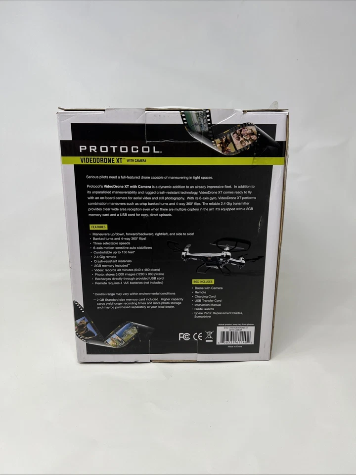 New Protocol RC Remote Control Video Drone VideoDrone XT Quadcopter w/ Camera  - Image 3 of 4