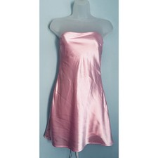 Lucy In The Sky Strapless Mini Dress Pink Pearl Back Strap